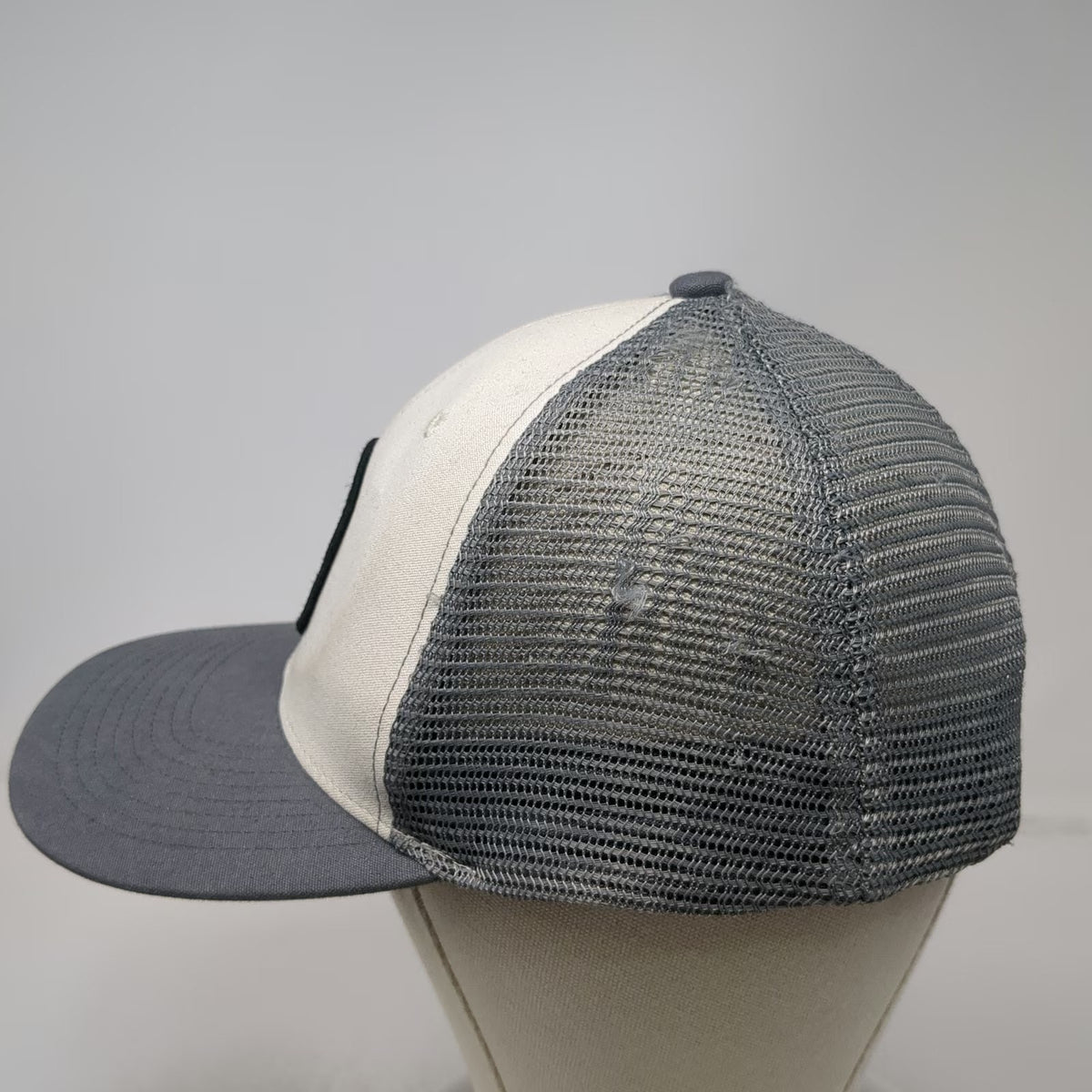 Dutch Bros Trucker Hat Gray One Size Mesh Snapback Windmill Mountain Logo