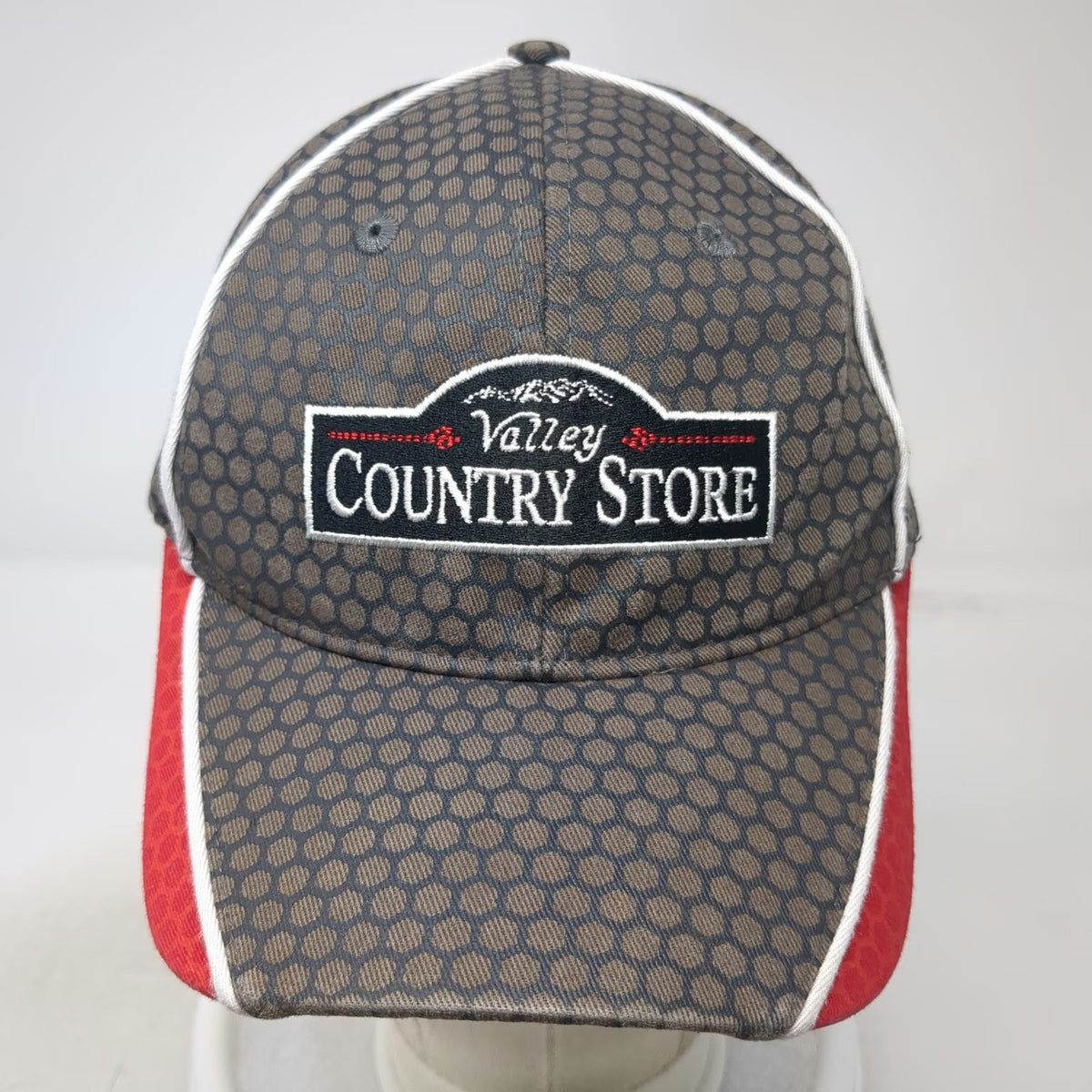 Valley Wide Coop Country Store Brown XL Baseball Cap Hat Honeycomb Stretch Fit