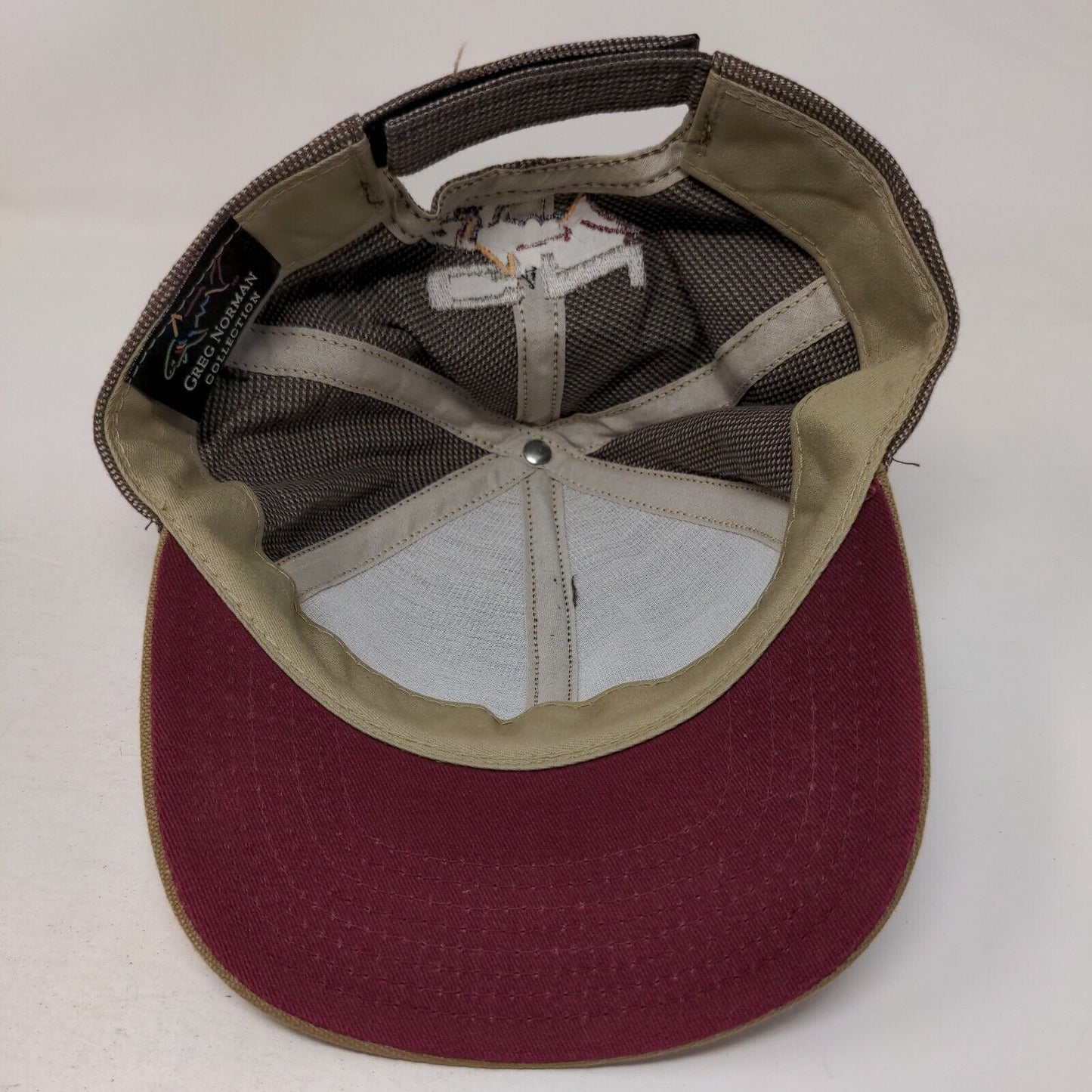 Greg Norman Strapback Hat Multi One Size Embroidered Adjustable Colorblock