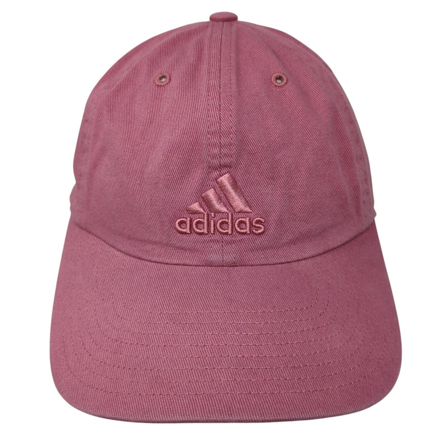 Adidas Climalite Slideback Hat Pink One Size Adjustable Embroidered 6 Panel