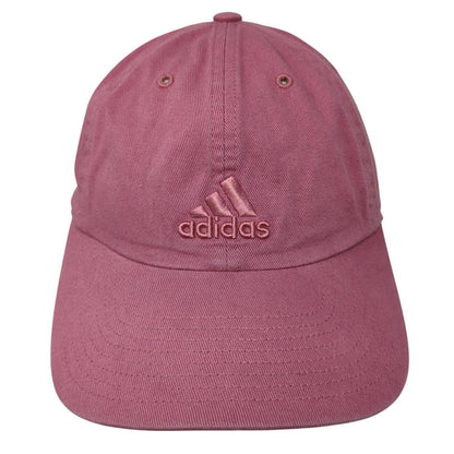 Adidas Climalite Slideback Hat Pink One Size Adjustable Embroidered 6 Panel