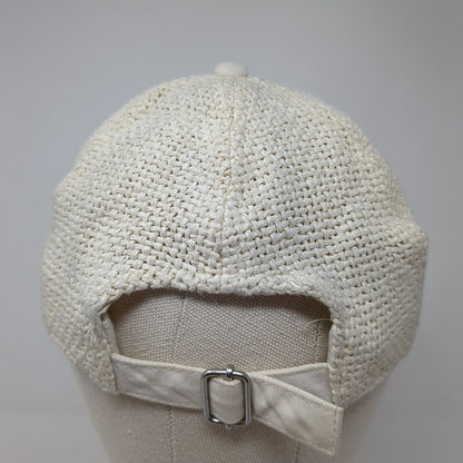J. Crew Slideback Hat Tan One Size Adjustable Breathable Paper Straw Blank