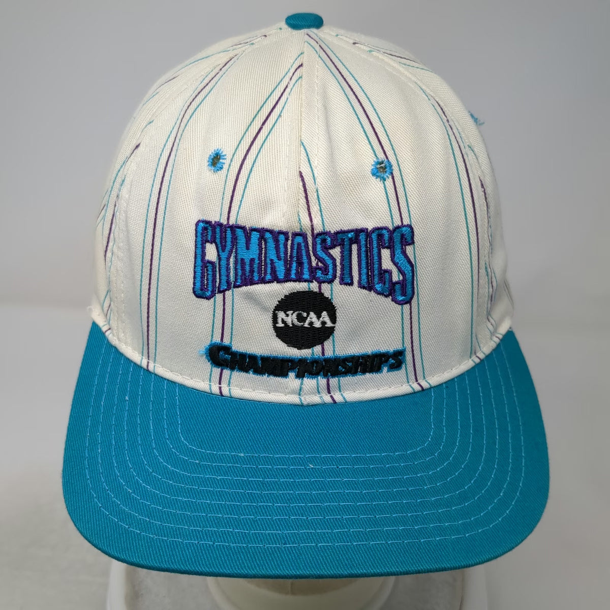 Starter Snapback White Blue Purple One Size NCAA Gymnastics Championships Hat