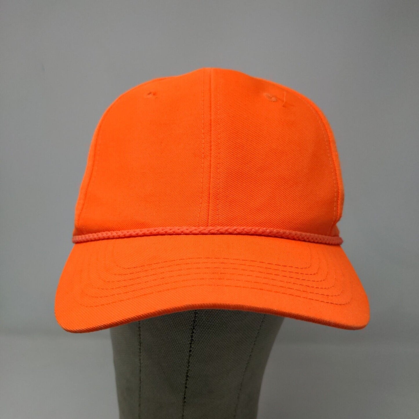 Signature Men's Hunter Orange Trucker Hat Size OSFA Blank Bright Color