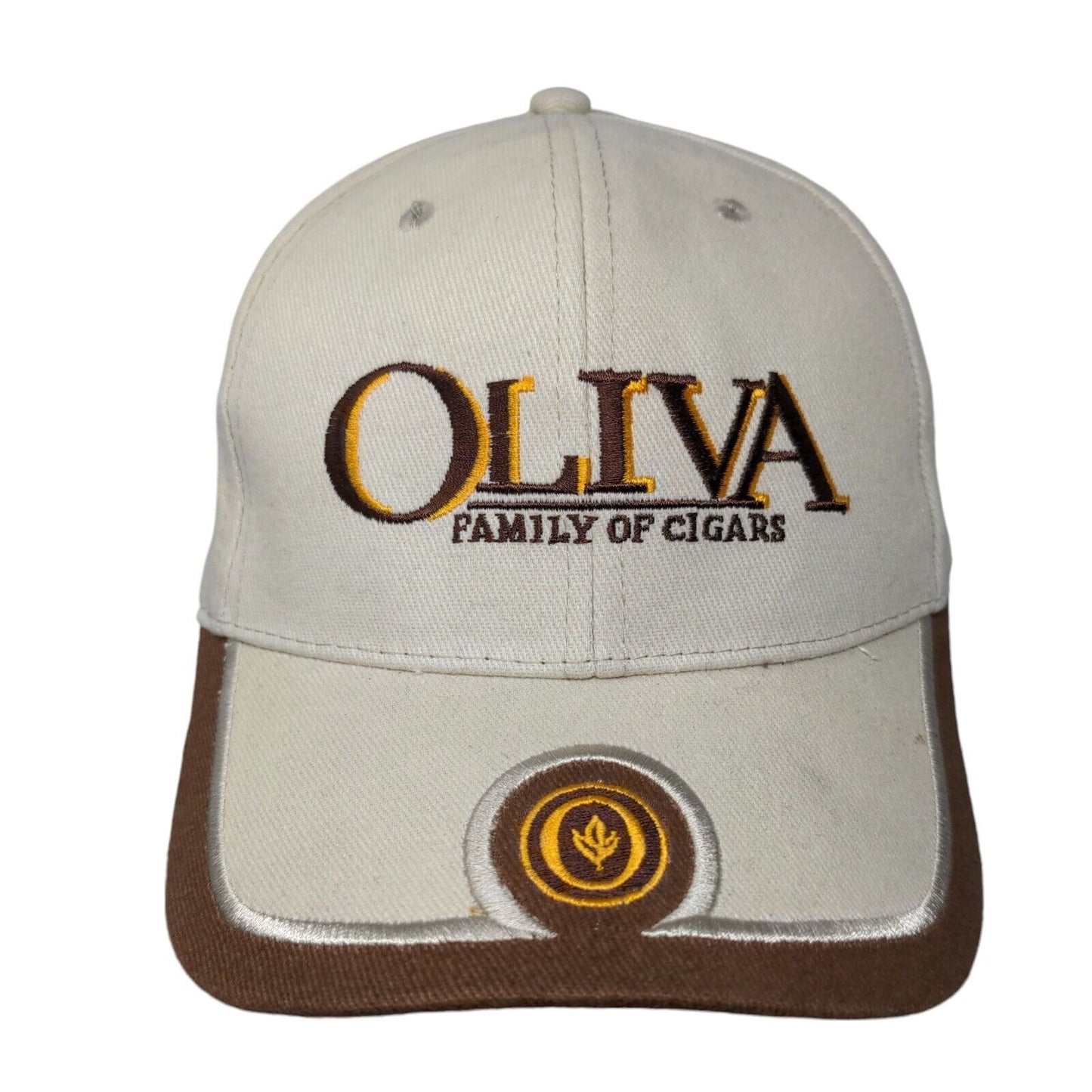 Oliva Family Of Cigars Strapback Hat Tan One Size Embroidered 6 Panel