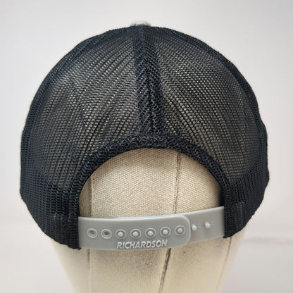 Richardson Trucker Hat Gray One Size Rainbow Prefunk Corduroy Mesh Rope Snapback