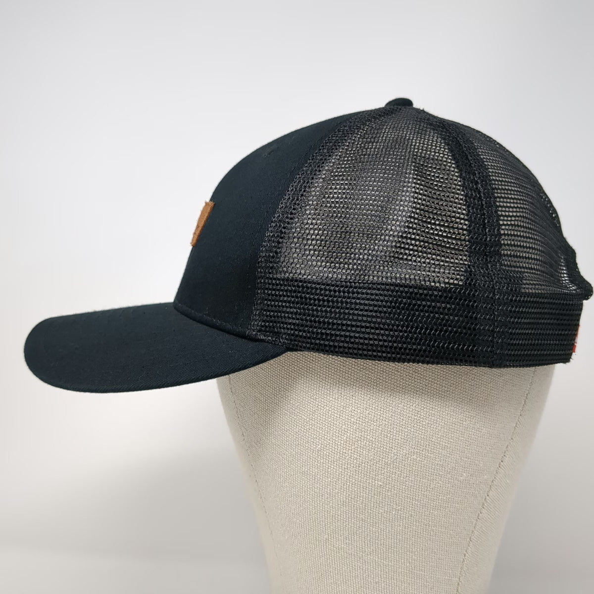 Quiksilver Trucker Hat Black One Size Mesh Back Snapback Boardriding Logo Patch