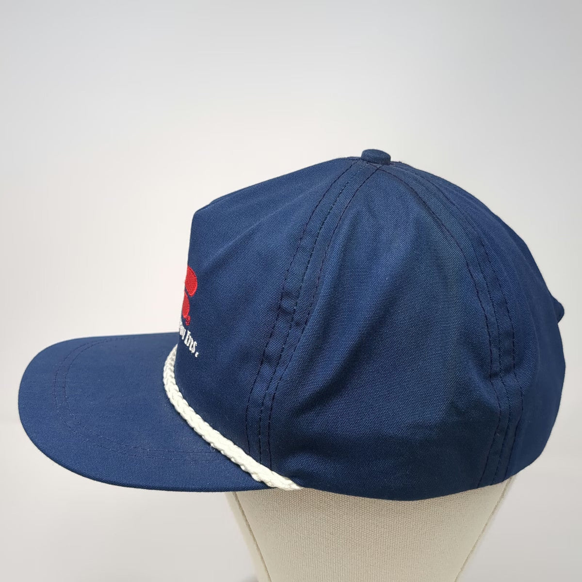 Farm Bureau Insurance 5 Panel Blue Hat One Size Rope Cord Slideback USA Made
