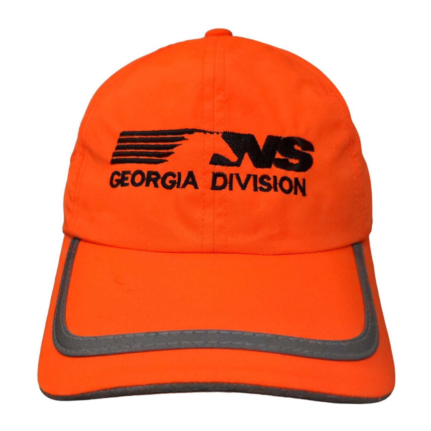 Georgia Division Strapback Hat Orange One Size Embroidered Port Authority