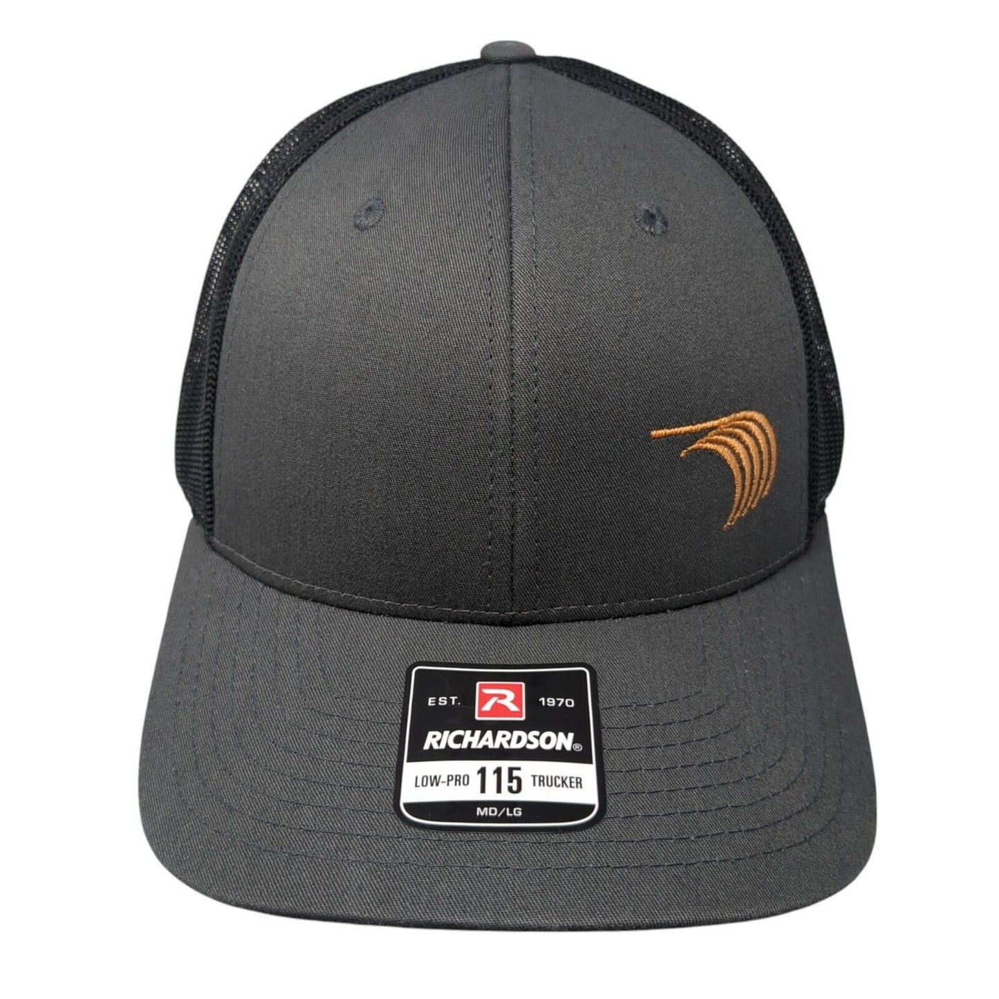 Encore Wire Logo Snapback Mesh Back Trucker Hat Gray M/L Richardson