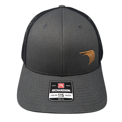 Encore Wire Logo Snapback Mesh Back Trucker Hat Gray M/L Richardson