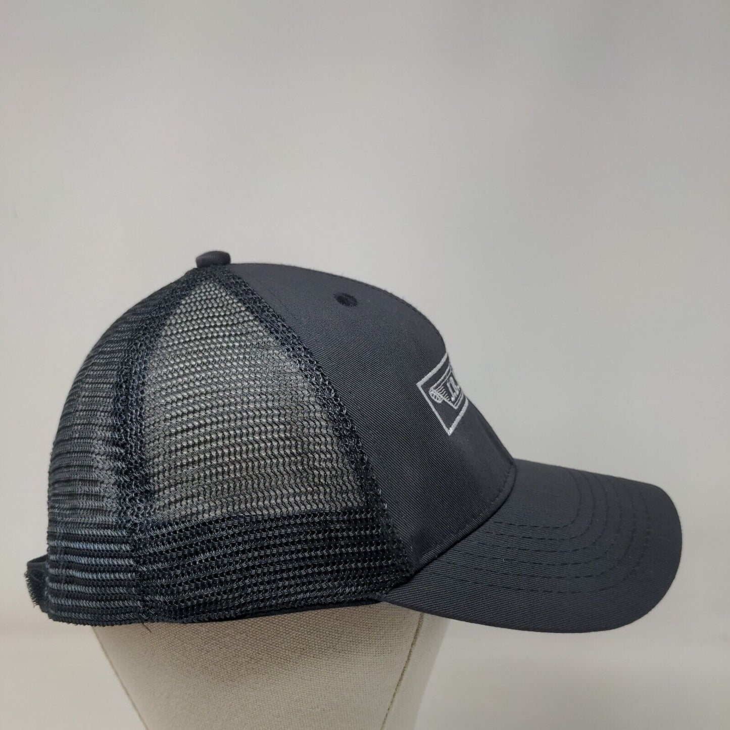 J.B. Hunt Strapback Trucker Hat Gray One Size Adjustable Mesh Back Cintas