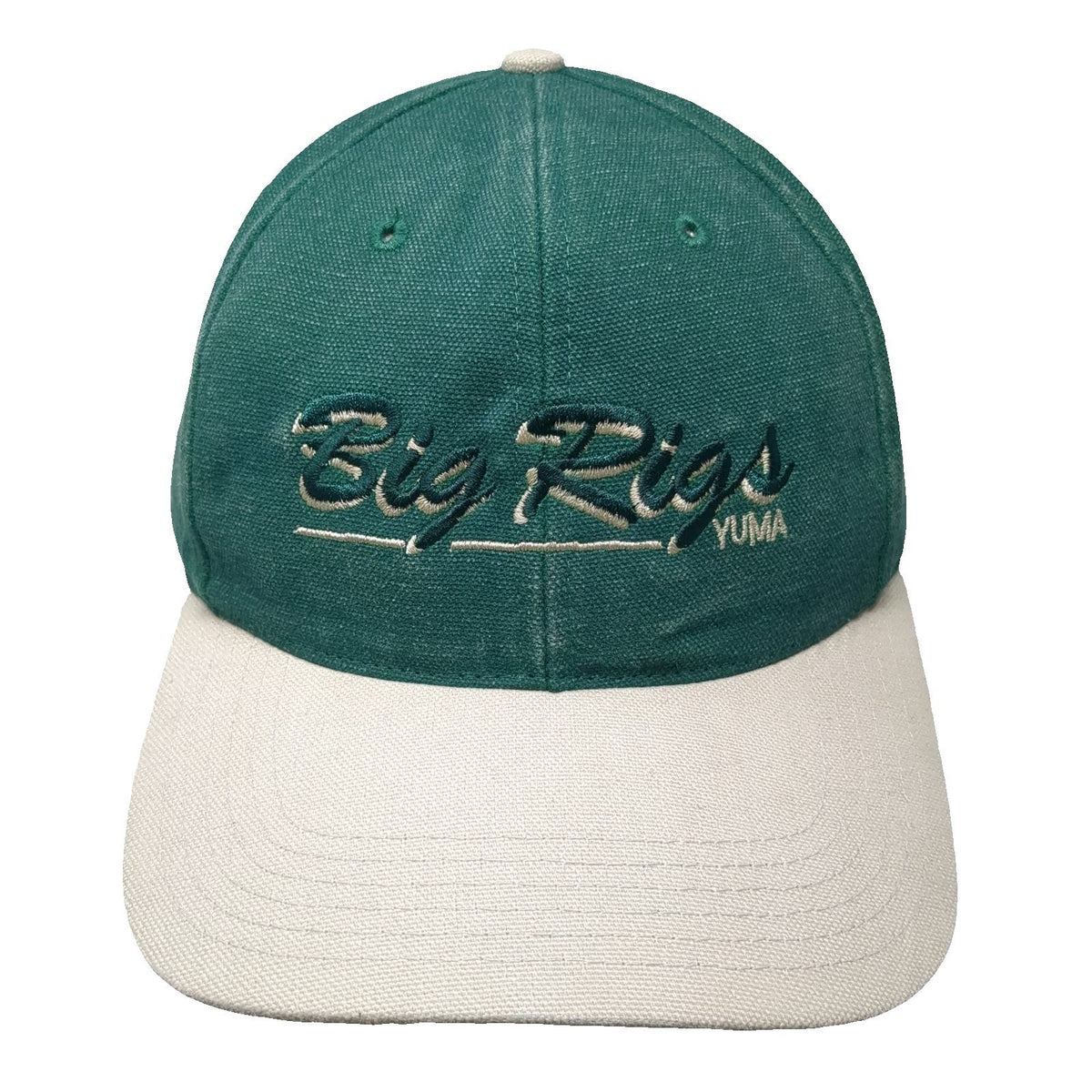 Richardson Baseball Cap Green Beige One Size Big Rigs Yuma Slideback Hat