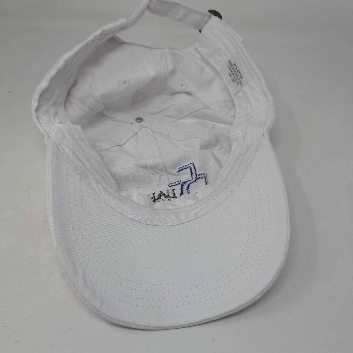 Baptist Health Slideback Hat White OSFA Embroidered Adjustable