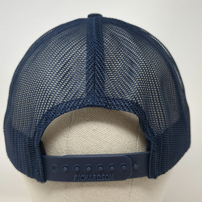 Richardson Trucker Hat Blue Yellow L Oregon Dudley 2020 Snapback Mesh Back