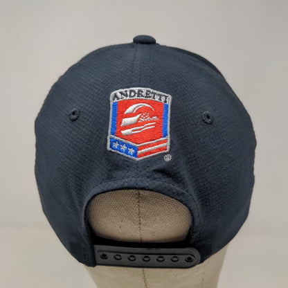 Port Authority Men's Snapback Hat Black OSFA Embroidered Andretti Logo Polyester