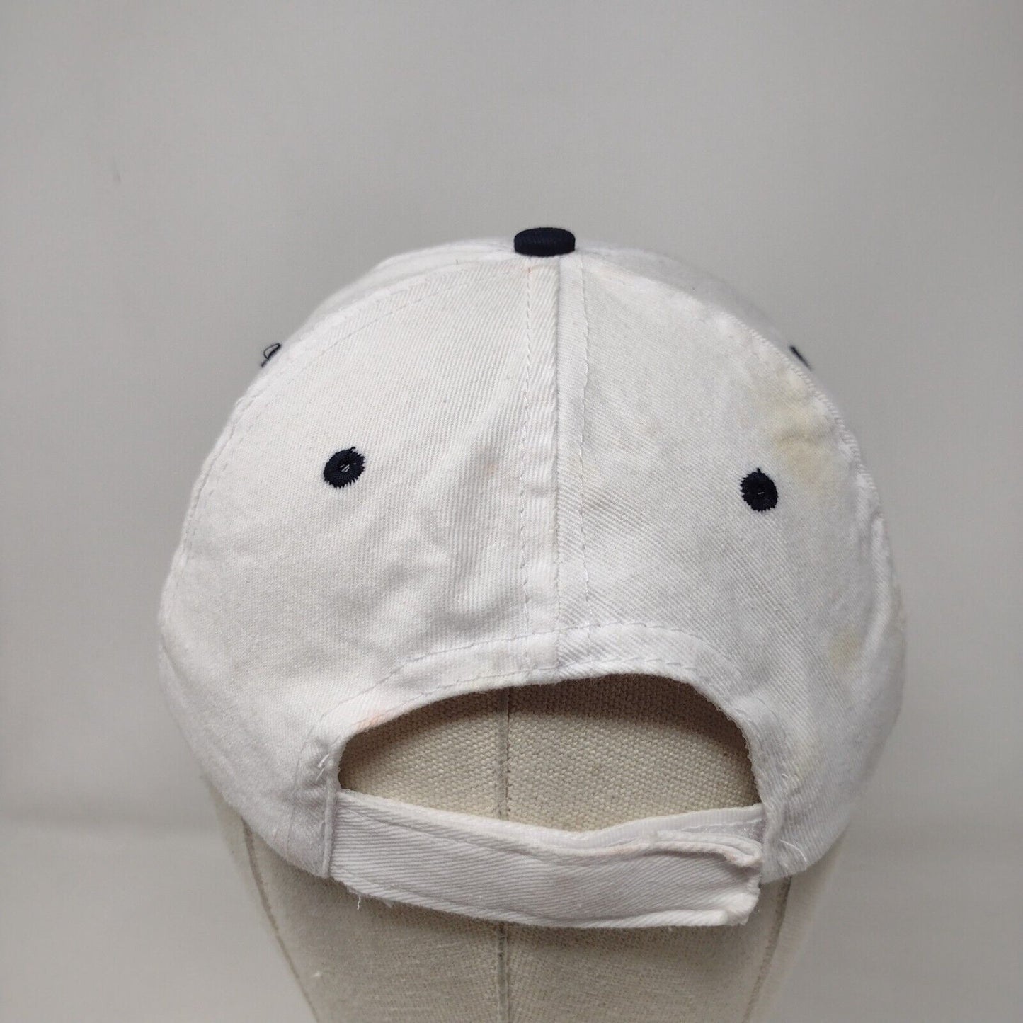Costa Strapback Hat White One Size Adjustable Vented Holes 6 Panel Unique Europe
