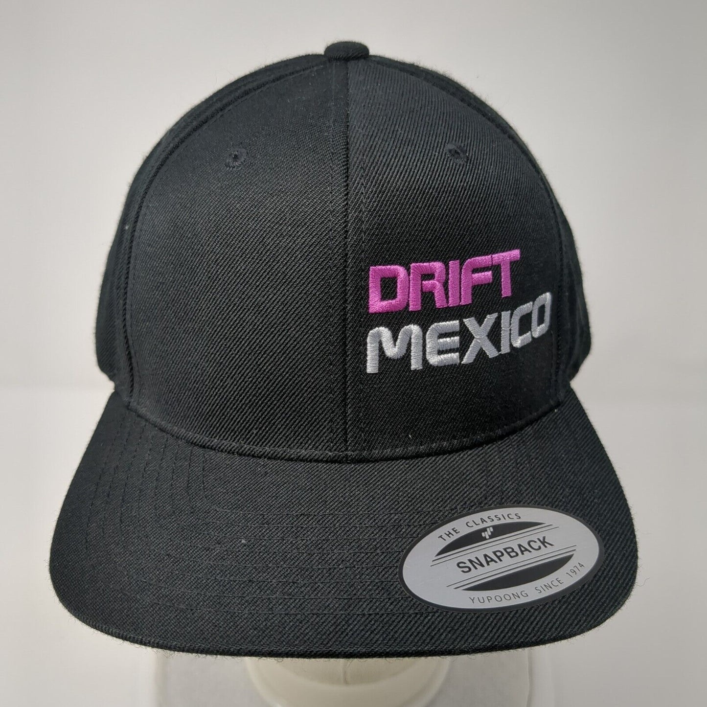 Drift Mexico Snapback Hat Black One Size The Classics Yupoong 6 Panel