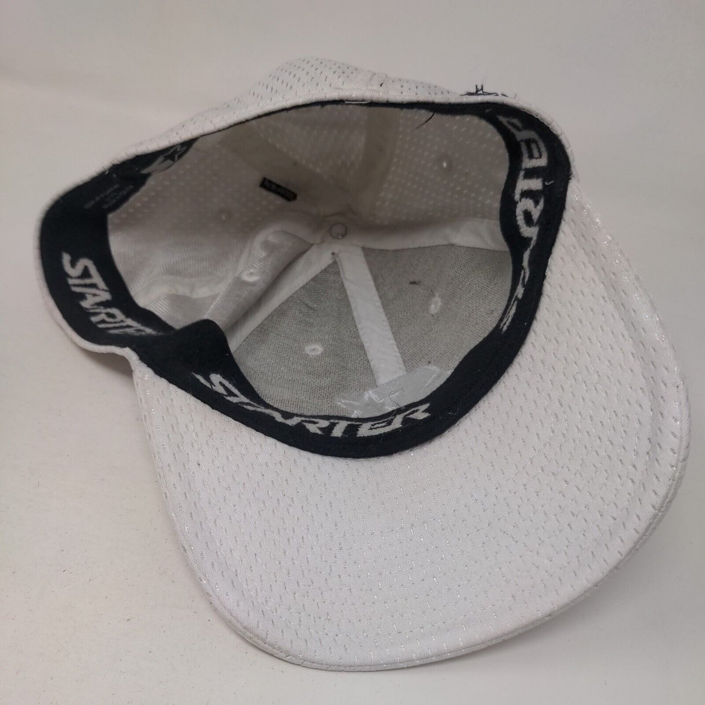 Starter Fitted Hat White L/XL Dri-Star Embroidered Breathable Outdoor