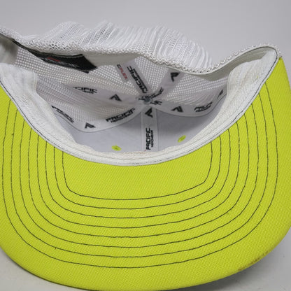 Pacific Headwear Baseball Cap Gray 8 Mesh Aztec Welding Fitted Yellow Stitch Hat