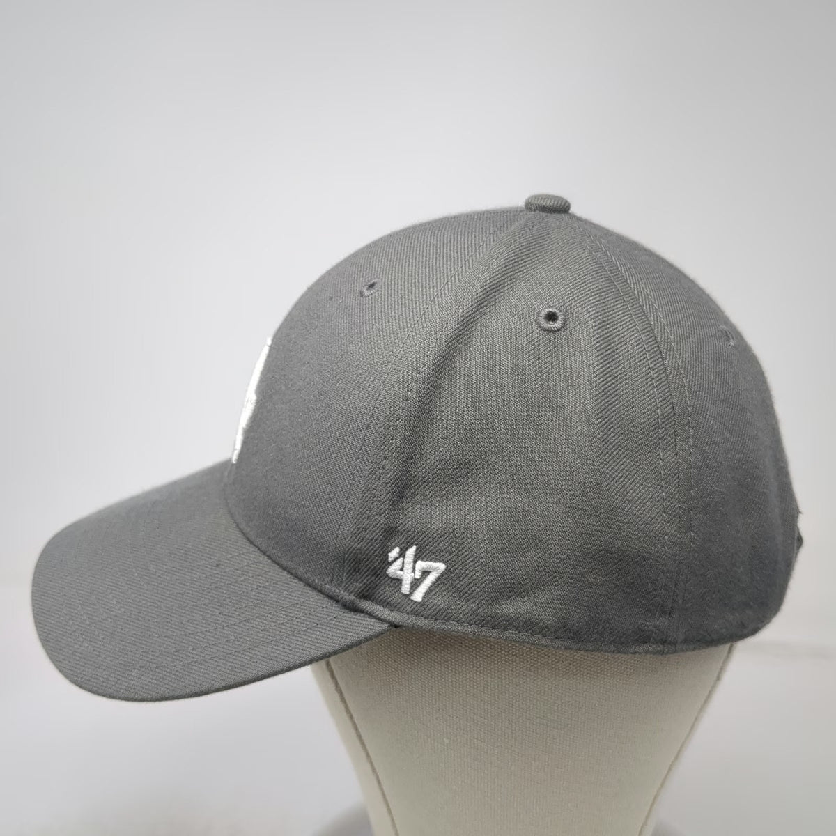 Los Angeles Dodgers MLB '47 Baseball Cap Gray White Blue One Size Strapback Hat
