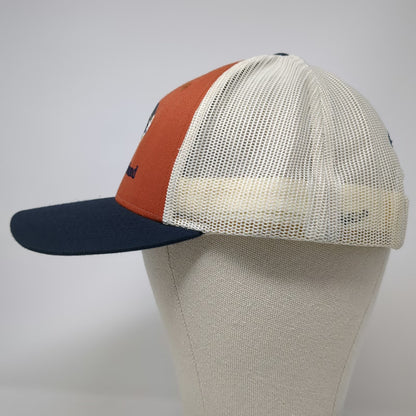 Richardson Trucker Hat Orange White Blue L The Peregrine Fund Falcon Snapback