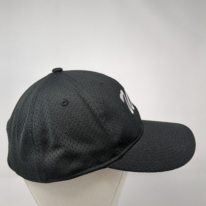 WV Adult Strapback Hat Black One Size Adjustable Embroidered Augusta Sportswear