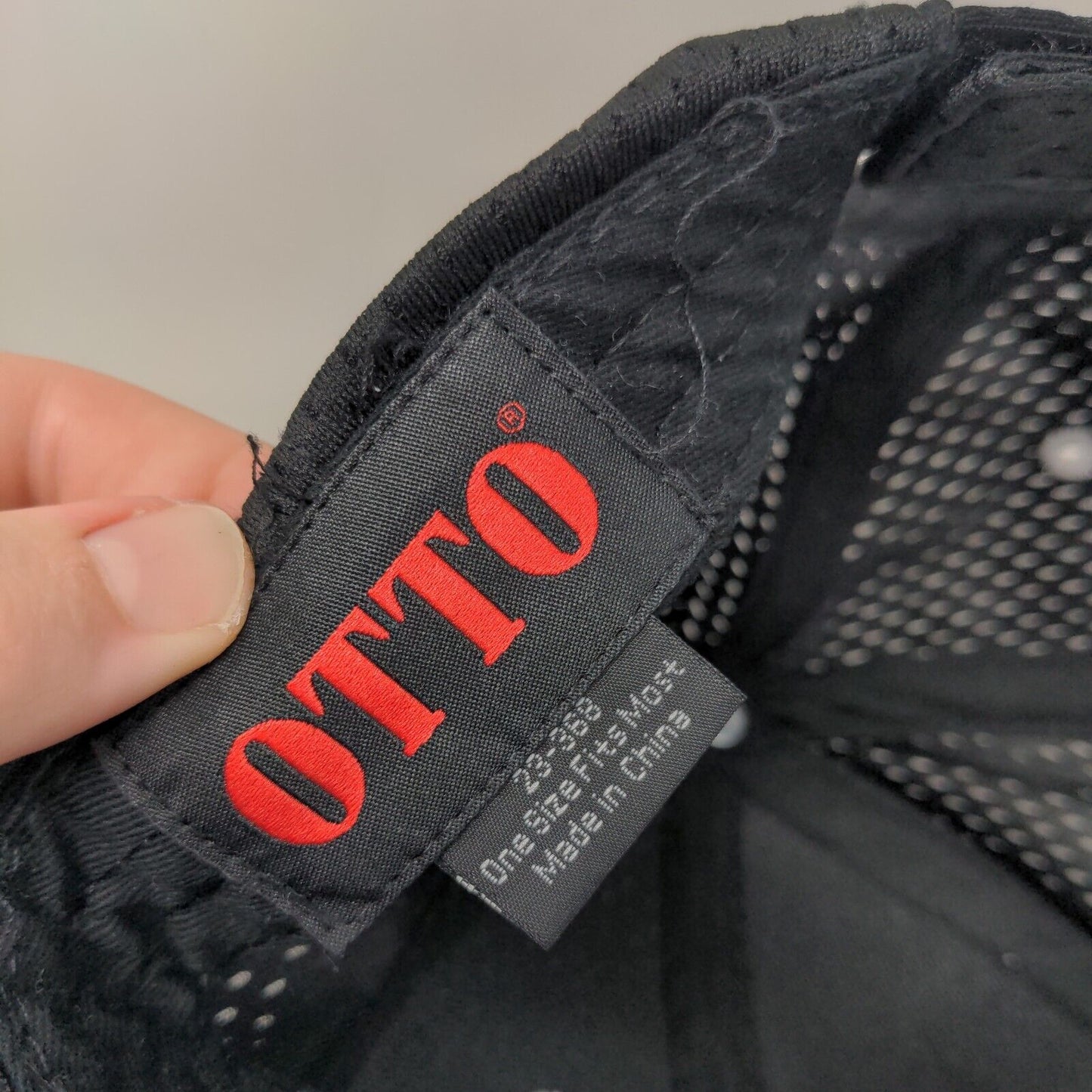 Sentry Event Services Inc Strapback Hat Black OSFM Embroidered Otto