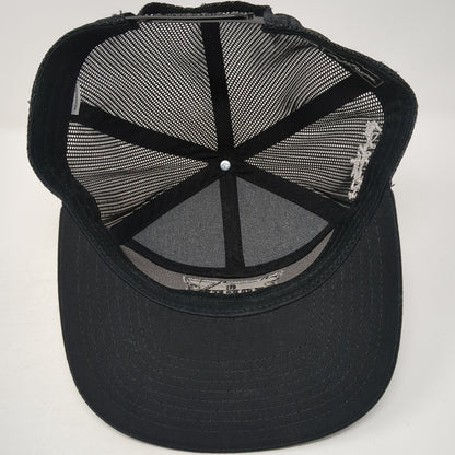 Soder Snapback Trucker Hat Black One Size Adjustable Mesh Back Richardson
