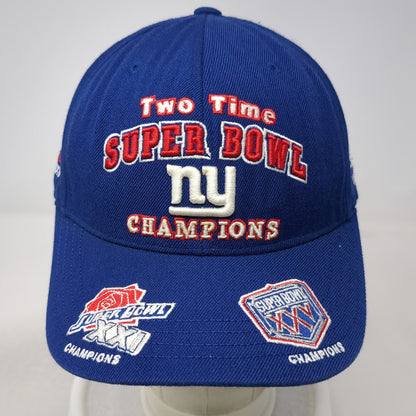 Reebok NFL New York Giants Blue 7 1/2 Baseball Cap Super Bowl XXI XXV Champs Hat