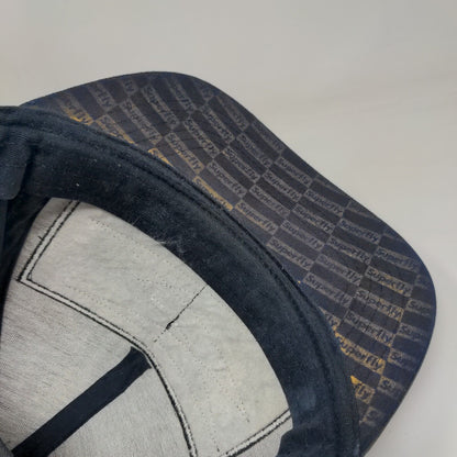 Superfly Snapback Hat Blue One Size Adjustable Embroidered 6 Panel Polyester