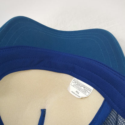 Patagonia Trucker Hat Blue One Size Wave Bird Graphic Mesh Snapback Foam Crown