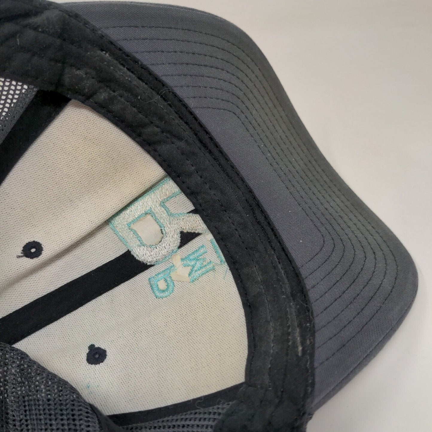RPM Snapback Trucker Hat Gray OSFA Adjustable Embroidered Mesh Back Sport-Tek