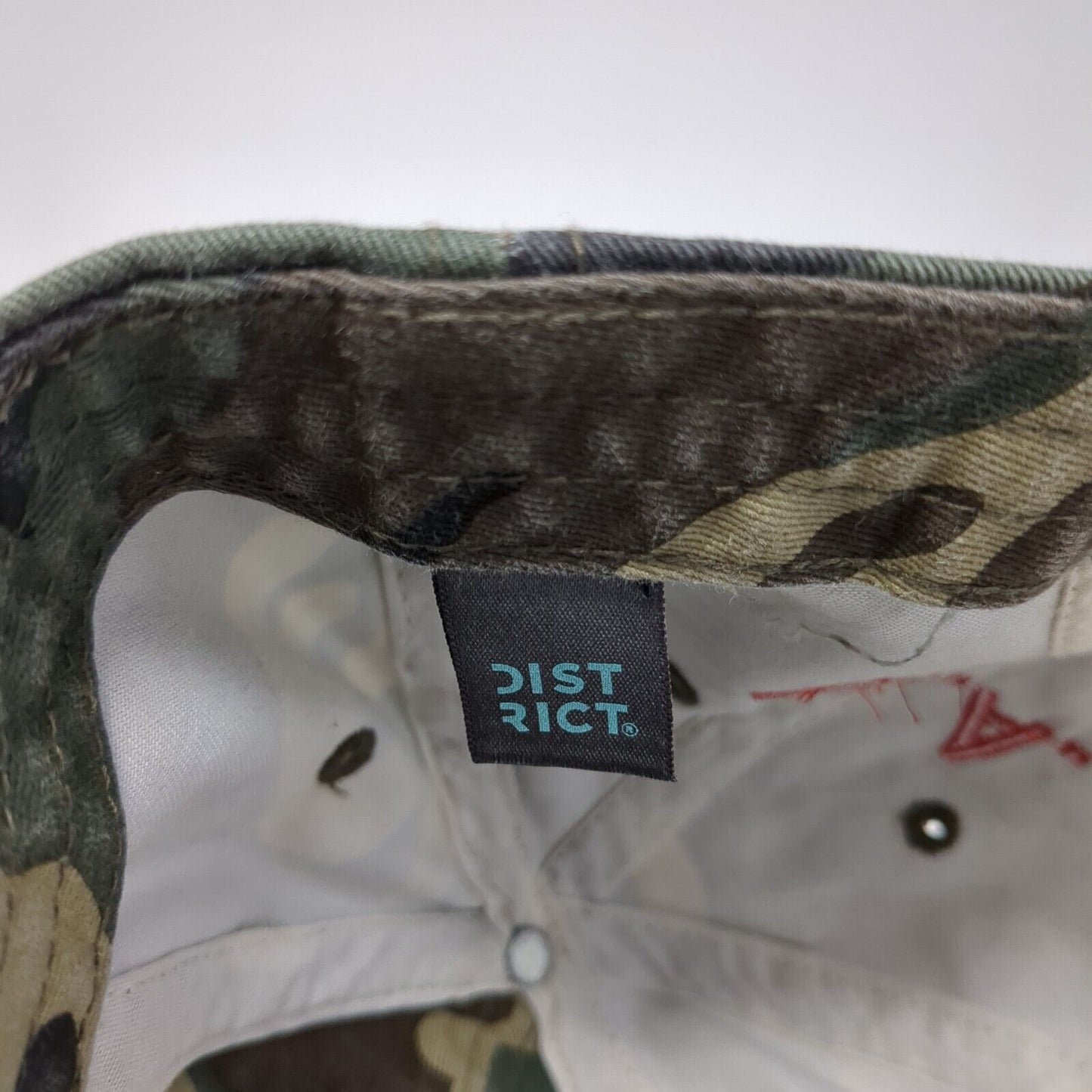 Redpath USA Slideback Hat Camouflage One Size Adjustable Distressed District