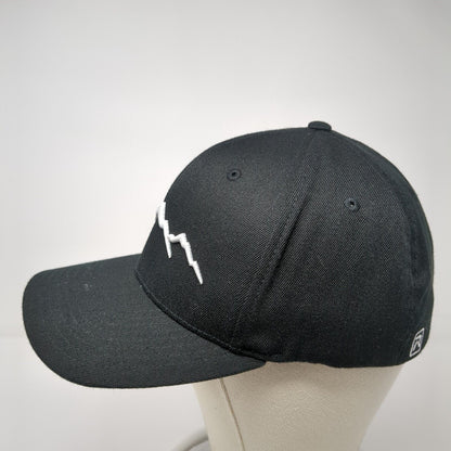 Mountain Fitted Hat Black L/XL Flexfit Embroidered PRO 585 Richardson