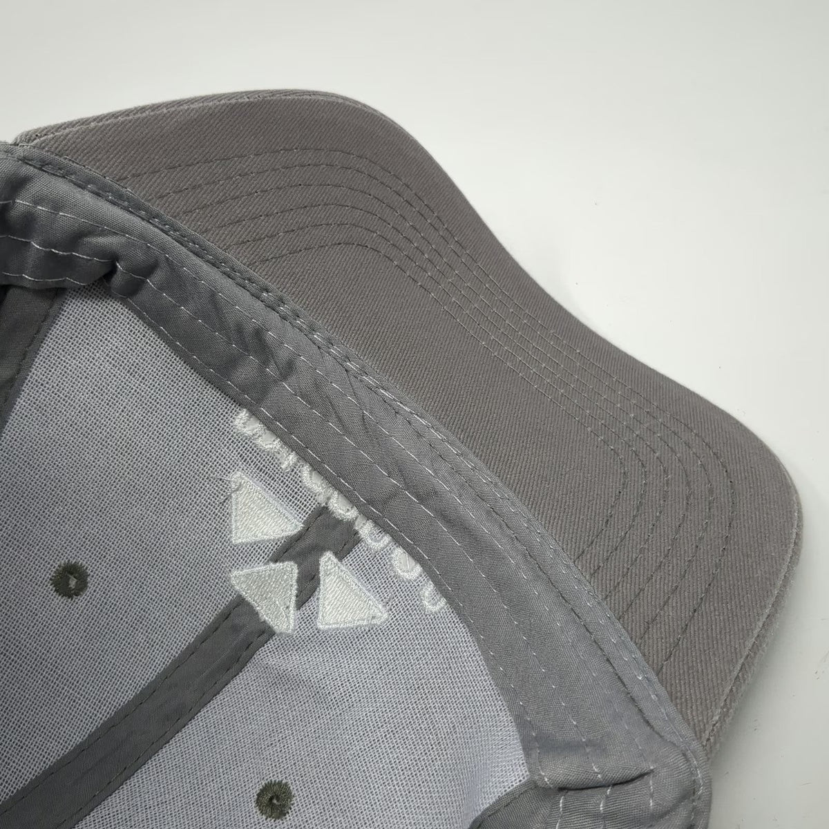 Micanan Baseball Cap Gray One Size Embroidered Logo Strapback Cotton 6 Panel Hat