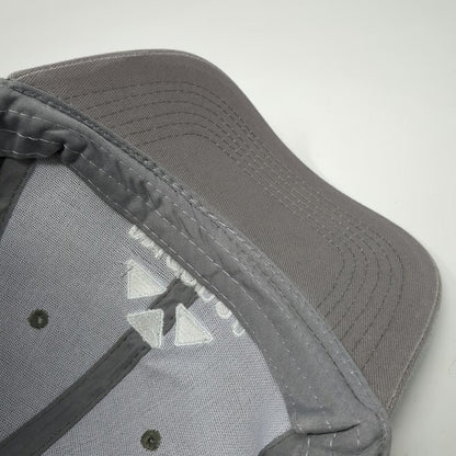 Micanan Baseball Cap Gray One Size Embroidered Logo Strapback Cotton 6 Panel Hat