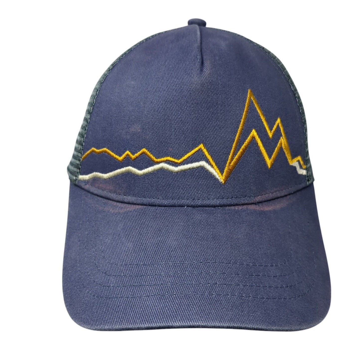 Marmot Peak Bagger Snapback Trucker Hat Blue One Size Adjustable Mesh Back