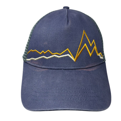 Marmot Peak Bagger Snapback Trucker Hat Blue One Size Adjustable Mesh Back