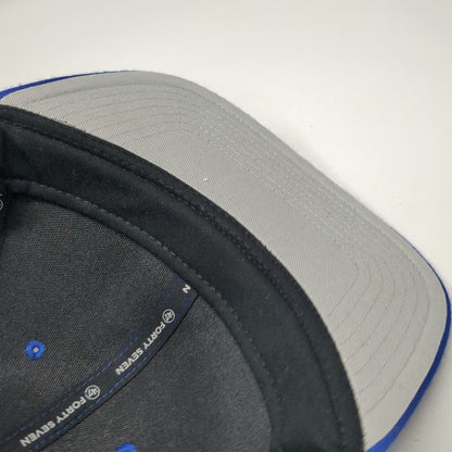 47 Brand Snapback Blue OSFM Dodgers LA MLB Baseball Embroidered Flat Brim Hat