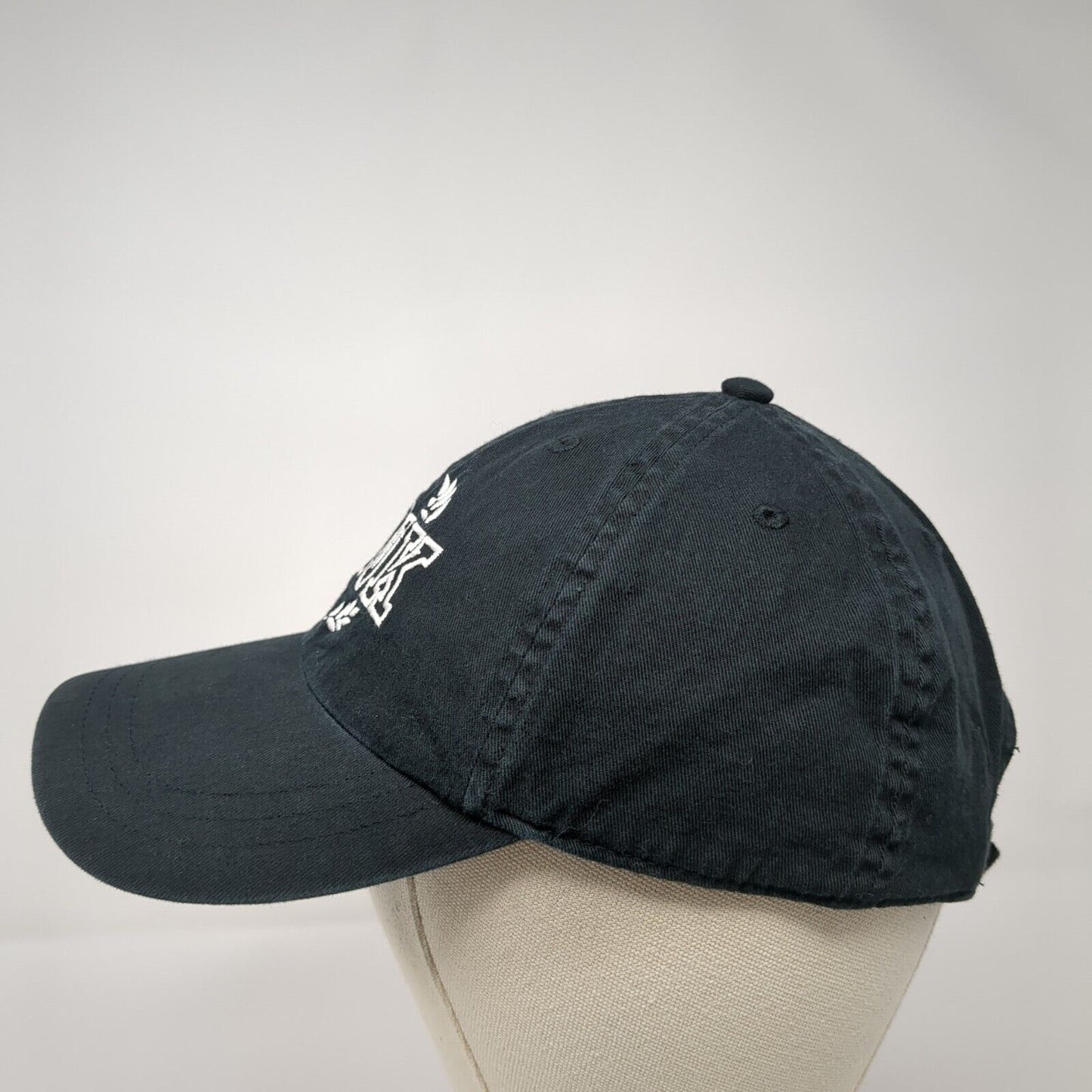 PINK Victoria's Secret Strapback Hat Black One Size Embroidered 6 Panel