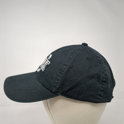 PINK Victoria's Secret Strapback Hat Black One Size Embroidered 6 Panel