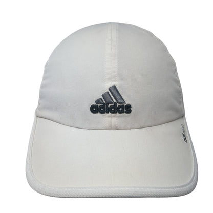 Adidas Adizero Strapback Baseball Cap White One Size Adjustable Embroidered