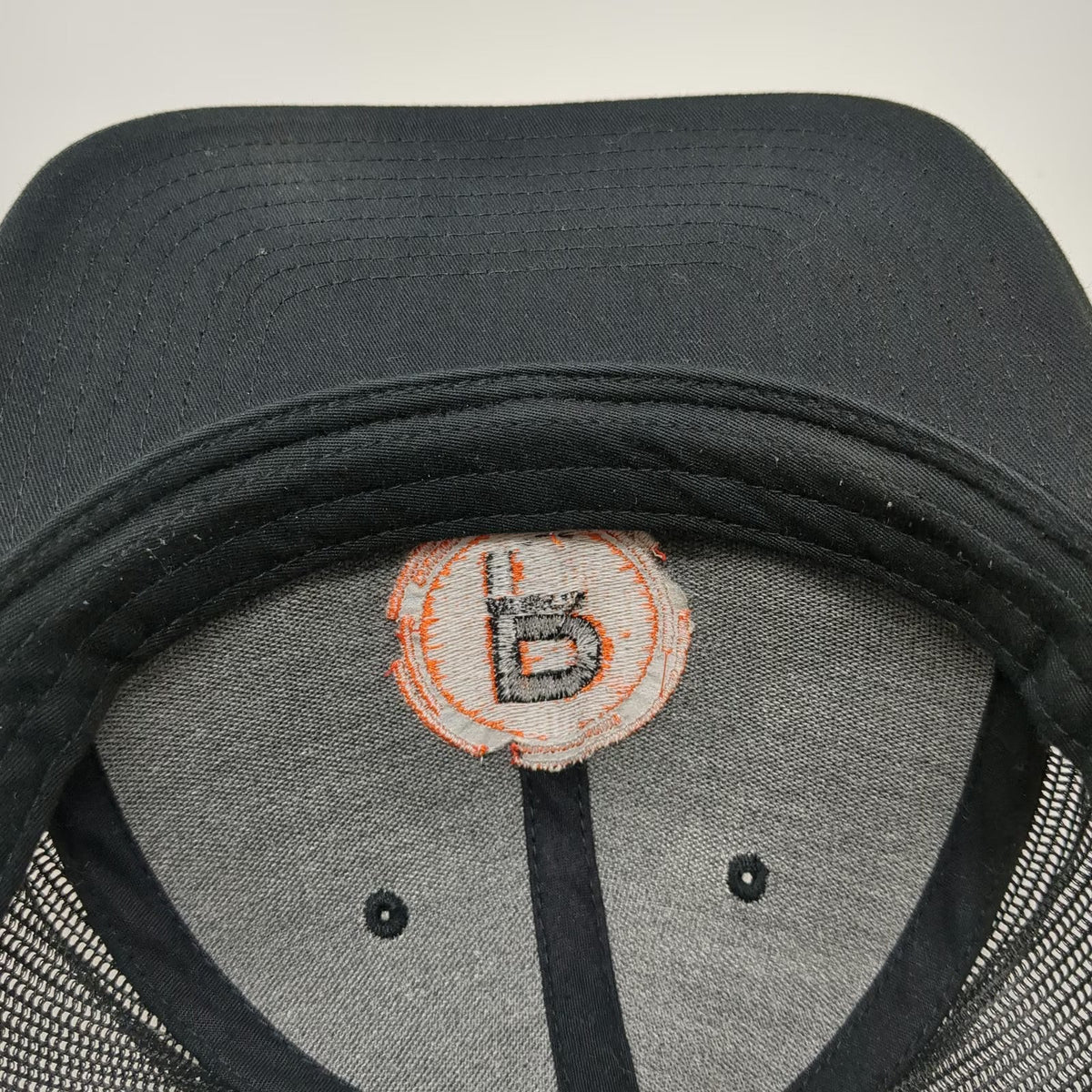 Richardson Trucker Hat Black Orange XL Patients Logo Mesh Snapback
