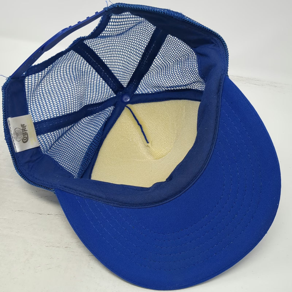 Cobra Trucker Hat Blue One Size Hardy Stick People Graphic Mesh Snapback Rope