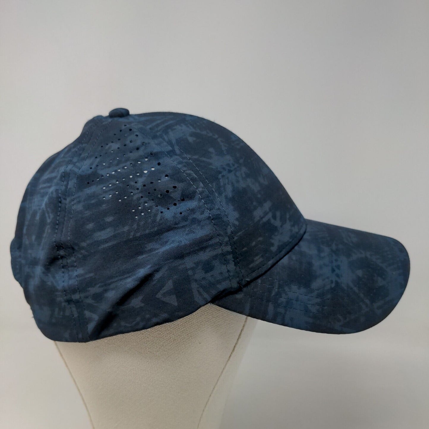 Buff Men's Slideback Hat Blue Geometric Pattern 3D Logo Mesh Sides