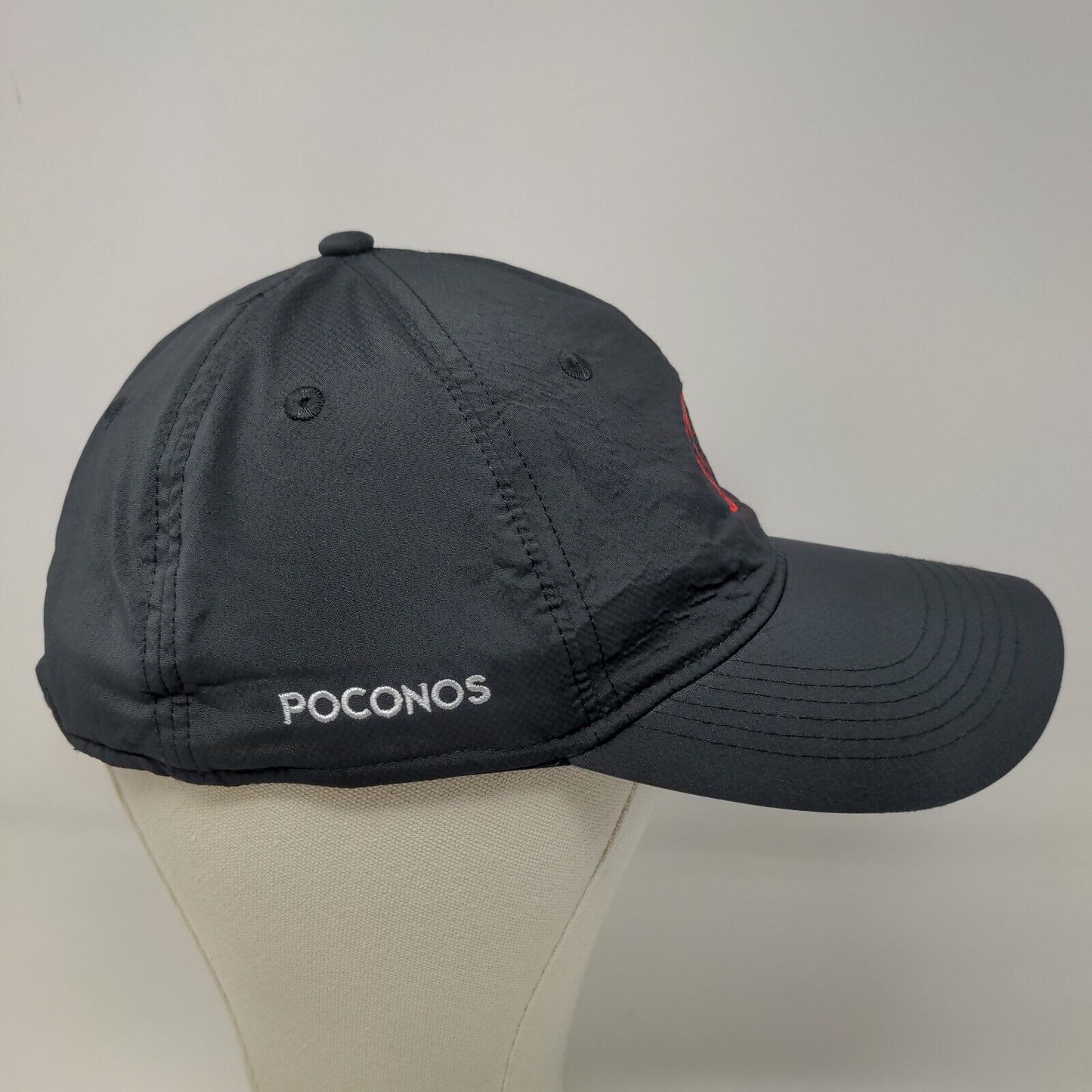 Ahead Men's Strapback Hat Black Adjustable Mid Fit Embroidered Logo