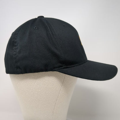 Flexfit Baseball Cap Black XL Hat Gold's Gym Bodybuilder EST 1965 Curved Brim