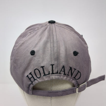 Amsterdam Holland Slideback Hat Gray Size 59cm Adjustable Embroidered Cotton