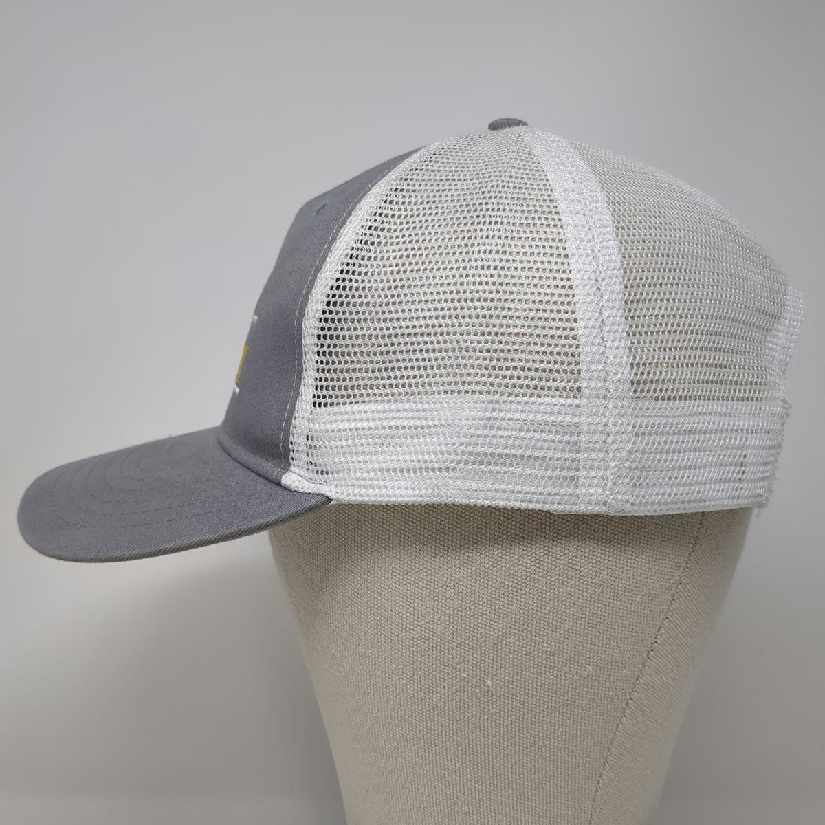 Quake City Caps Trucker Hat Gray One Size Simplot Free Fry Day Mesh Back hat